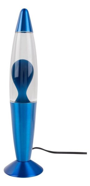 Lava lamp blu in vetro (altezza totale 35,5 cm) Funky Rocket Lava – Leitmotiv