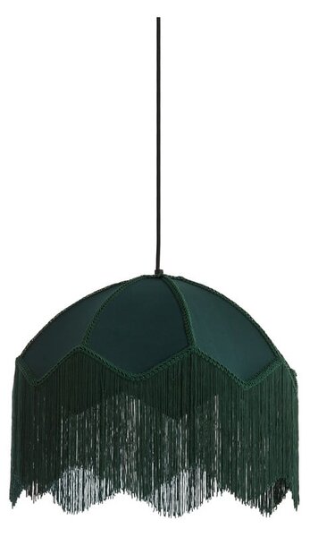 Lampadario in colore petrolio con paralume in tessuto ø 40 cm Malacia - Light & Living