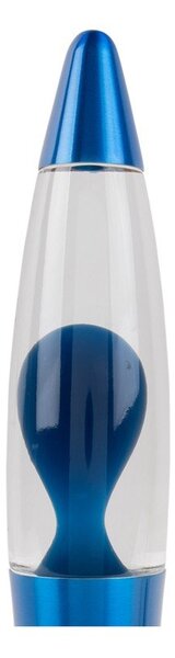 Lava lamp blu in vetro (altezza totale 35,5 cm) Funky Rocket Lava – Leitmotiv