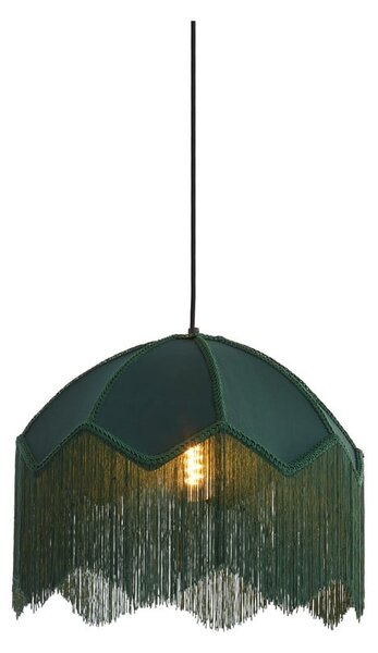 Lampadario in colore petrolio con paralume in tessuto ø 40 cm Malacia - Light & Living