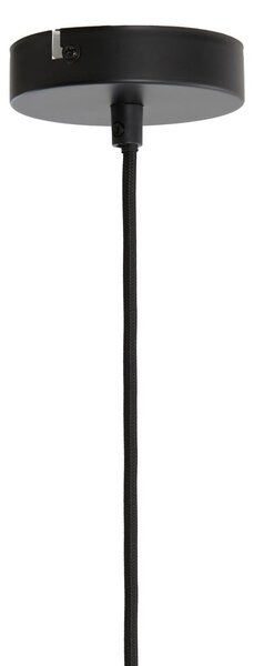Lampadario in colore petrolio con paralume in tessuto ø 40 cm Malacia - Light & Living
