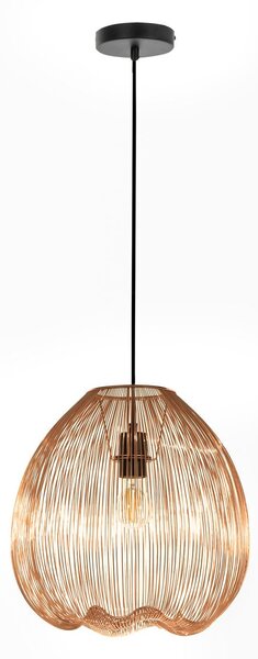 Lampada a Sospensione 35x35xH150 cm in Metallo Jaula Ottone Lucido