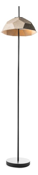 Lampada da Terra Ø34xH160 cm in Cartone Riciclato e Metallo Egg Tortora