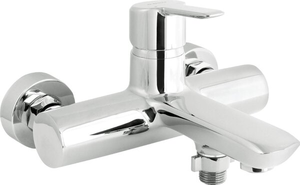 Wall-mounted bathtub mixer with 1 handle