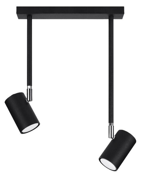 Faretto nero 10x30 cm Jones – Sollux
