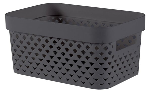 Scatola grigio scuro in plastica 26x17,5x12 cm Pure – Curver