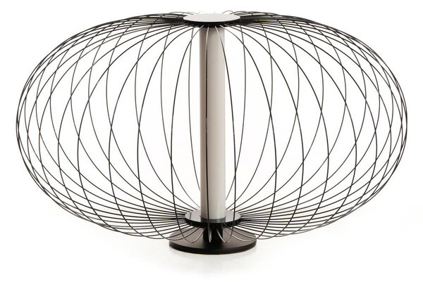Lampada da Tavolo a LED 50x50xH29 cm in Acciaio e Metallo Mizar Nero