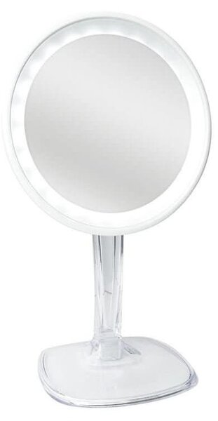 Specchio cosmetico a LED UNIQ Halo con ingrandimento 10x - Bianco