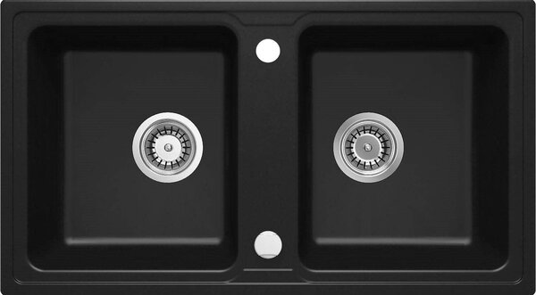 2-bowl granite sink