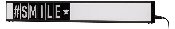 Lampada da Tavolo a LED 3x80xH10 cm in Metallo Ciak Nero