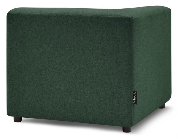 Chaise longue verde scuro (con penisola a sinistra) Kleber – Bobochic Paris