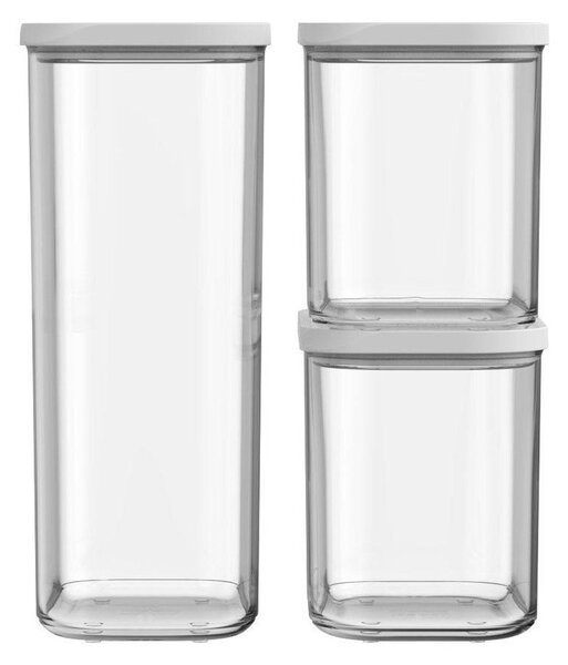 Set di contenitori per alimenti in plastica alimentari 3 pz Modula – Mepal