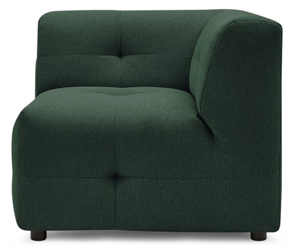 Chaise longue verde scuro (con penisola a sinistra) Kleber – Bobochic Paris