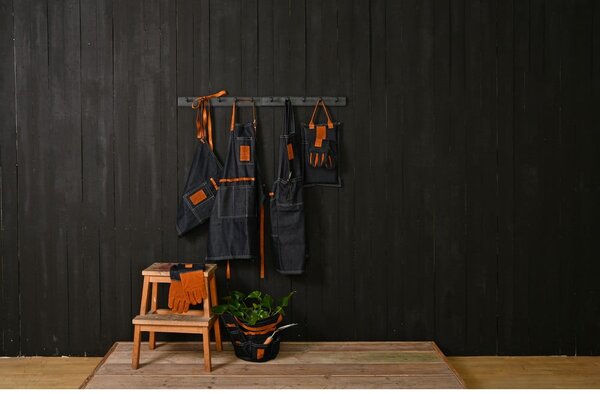 Guanti da giardinaggio blu-arancio Denim - Esschert Design