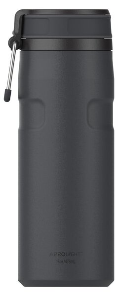 Borraccia termica nera in acciaio inox 470 ml IceFlow™ Bottle Twist Flip Black – Stanley