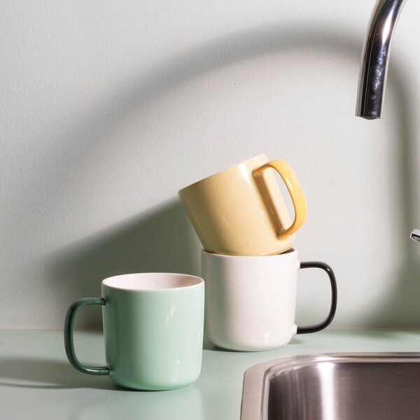 Tazza bianca in new bone china 370 ml Mae – ONA