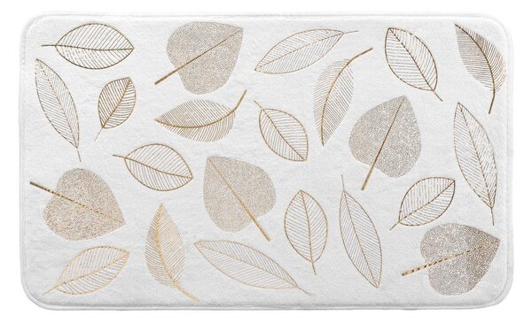 Tappetino per il bagno bianco in tessuto 45x75 cm Joya – douceur d'intérieur