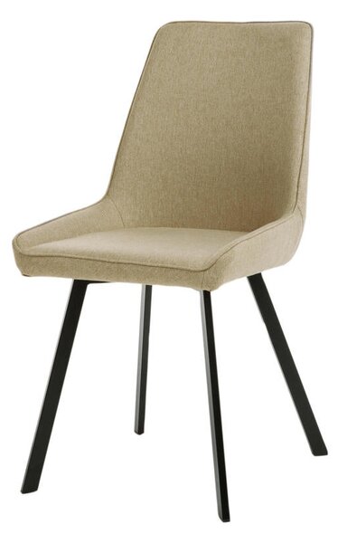 Set 4 Sedie 48x60xH87 cm in Microfibra Fox Beige