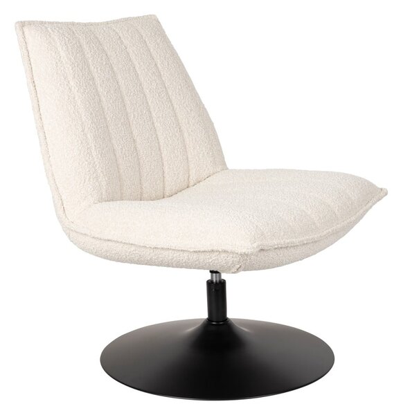 Poltrona bianca in tessuto bouclé Jax - White Label