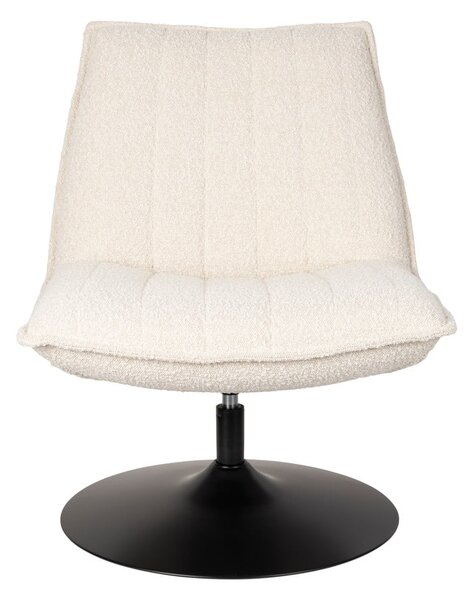 Poltrona bianca in tessuto bouclé Jax - White Label