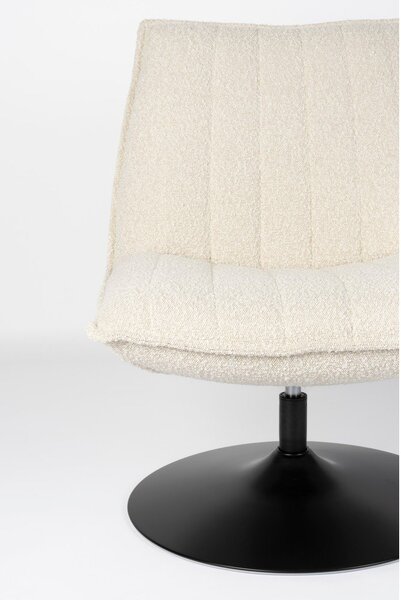 Poltrona bianca in tessuto bouclé Jax - White Label
