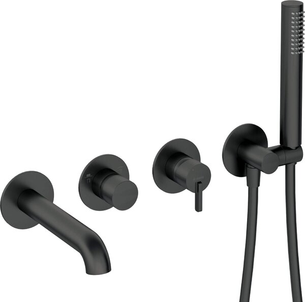 4-hole concealed bathtub mixer