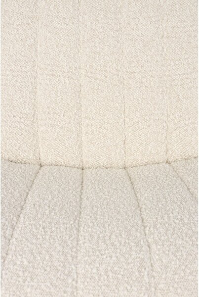 Poltrona bianca in tessuto bouclé Jax - White Label