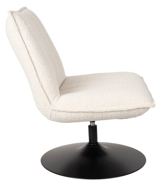 Poltrona bianca in tessuto bouclé Jax - White Label