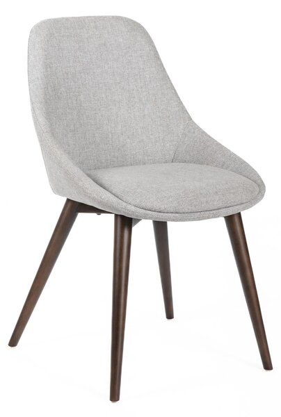 Set 4 Sedie 58x49xH85 cm in Tessuto Astrid Grigio Chiaro