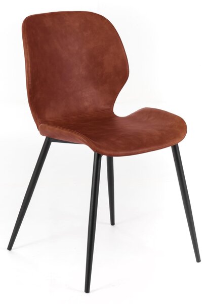 Set 4 Sedie 55x45xH83 cm in Soft-Touch Diana Cuoio