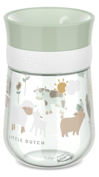 Tazza per bambini verde chiaro in plastica 300 ml Little Farm by Little Dutch – Mepal