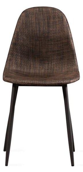 Set 4 Sedie 43x38xH86,5 cm in Similrattan Martina Marrone