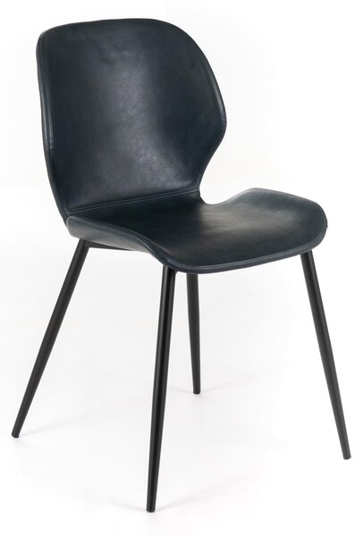Set 4 Sedie 55x45xH83 cm in Soft-Touch Diana Petrolio