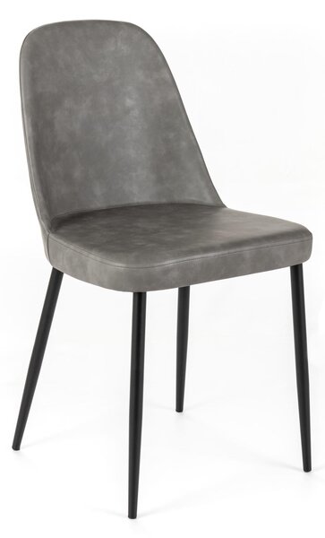 Set 4 Sedie 52x45xH85 cm in Soft-Touch Tamara Grigio Chiaro