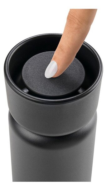 Tazza termica nera in acciaio inox 400 ml Singles – Zone