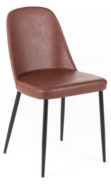 Set 4 Sedie 52x45xH85 cm in Soft-Touch Tamara Bordeaux
