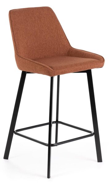 Set 2 Sgabelli 50x44xH94 cm in Tessuto Fox Ruggine