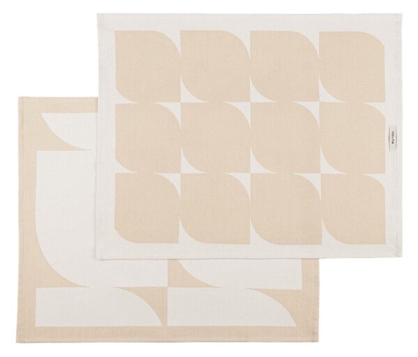 Set di strofinacci in cotone 2 pz 50x63 cm Abi – noo.ma