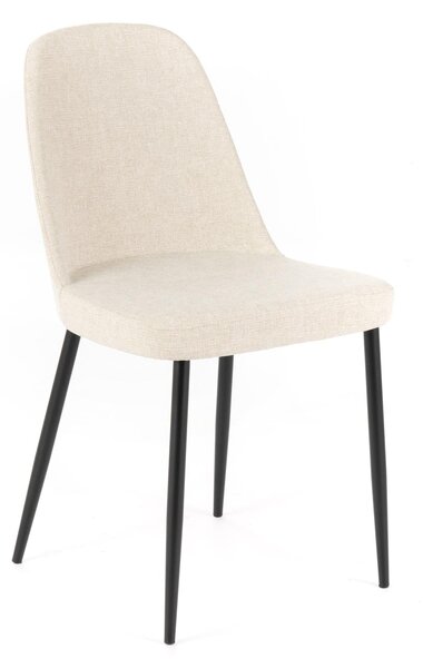 Set 4 Sedie 55x46xH85 cm in Tessuto Tamara Beige