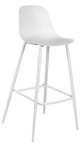 Set 4 Sgabelli 47,5x47xH91,5 cm in Polipropilene Frida Bianco