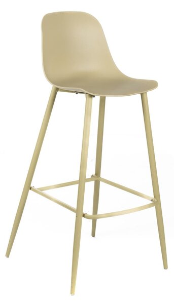 Set 4 Sgabelli 47,5x47xH91,5 cm in Polipropilene Frida Giallo