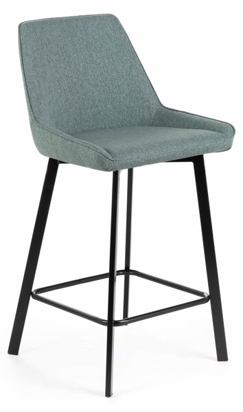 Set 2 Sgabelli 50x44xH94 cm in Tessuto Fox Acquamarina