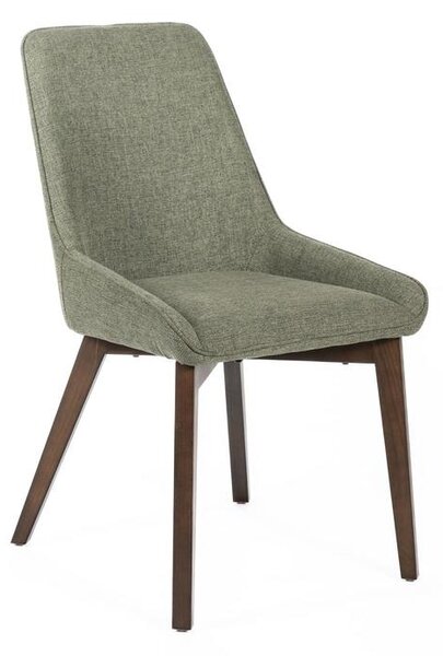 Set 4 Sedie 62x49,5xH87 cm in Tessuto Vera Verde