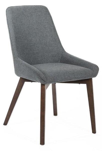 Set 4 Sedie 62x49,5xH87 cm in Tessuto Vera Grigio Scuro