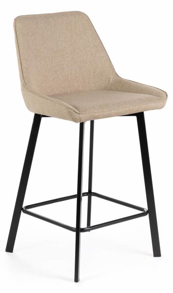 Set 2 Sgabelli 50x44xH94 cm in Tessuto Fox Beige