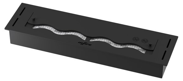Bruciatore a Bioetanolo da Incasso 60x16x7,5 cm Black Burner 600 Nero