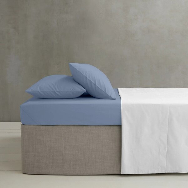 Lenzuolo con angoli blu in percalle 150x200 cm Easy Iron Percale – Catherine Lansfield
