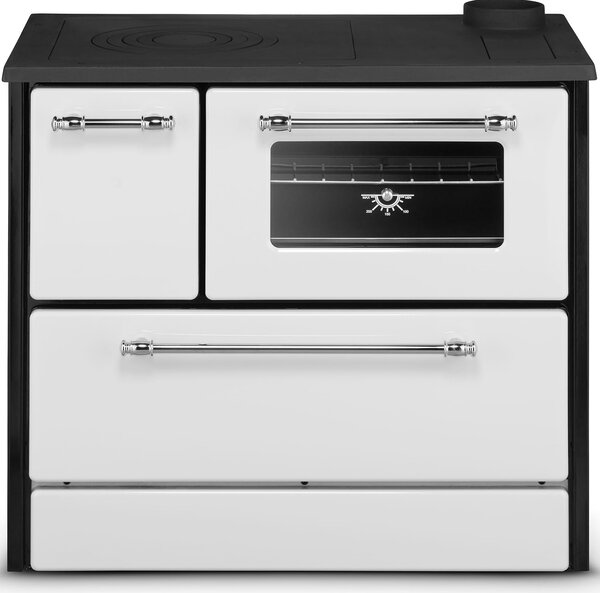 Cucina Stufa a Legna 9 KW 88x51xH81 cm Beatrice Bianca