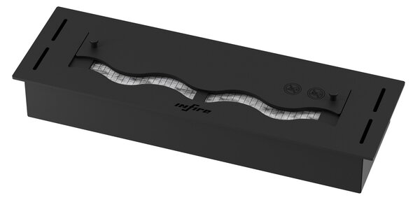 Bruciatore a Bioetanolo da Incasso 50x16x7,5 cm Black Burner 500 Nero