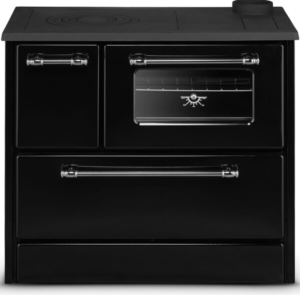 Cucina Stufa a Legna 9 KW 88x51xH81 cm Beatrice Nera